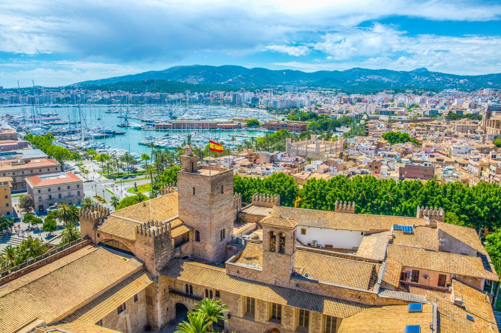Schne Stadt Auf Mallorca Bild