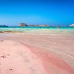 Pinker Strand auf Kreta